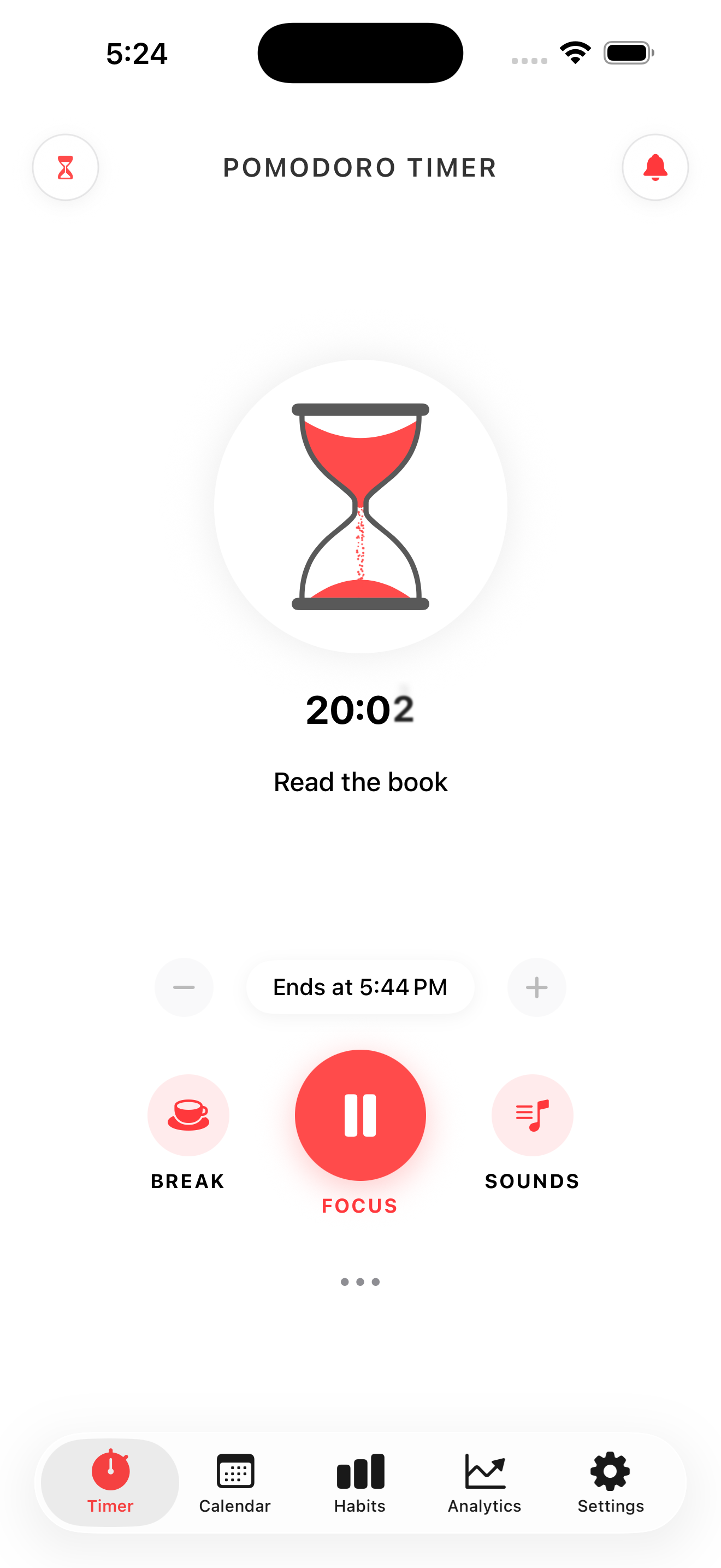 Plan Todo focus timer on iPhone